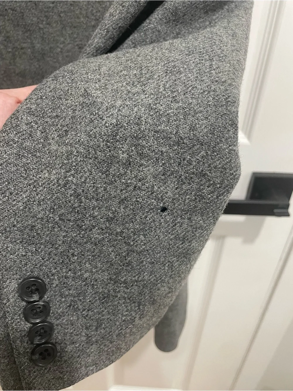 J. Crew Ludlow gray wool jacket FLAWED size 44r